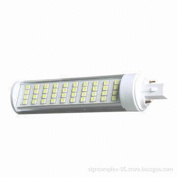 G24 LED Bulb, Uses High-thermal Conductivity Aluminum Alloy Housing 6063 and Clear and Frosted Lens